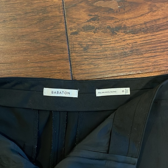 BABATON black Italian wool blend pants, sz 0 - Picture 6 of 6